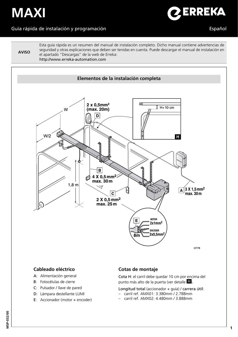 Erreka MAXI Operating instructions