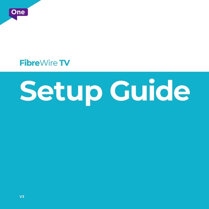 ONE FibreWire TV Setup guide