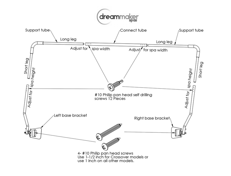 Dreammaker Spas Crossover Series User manual