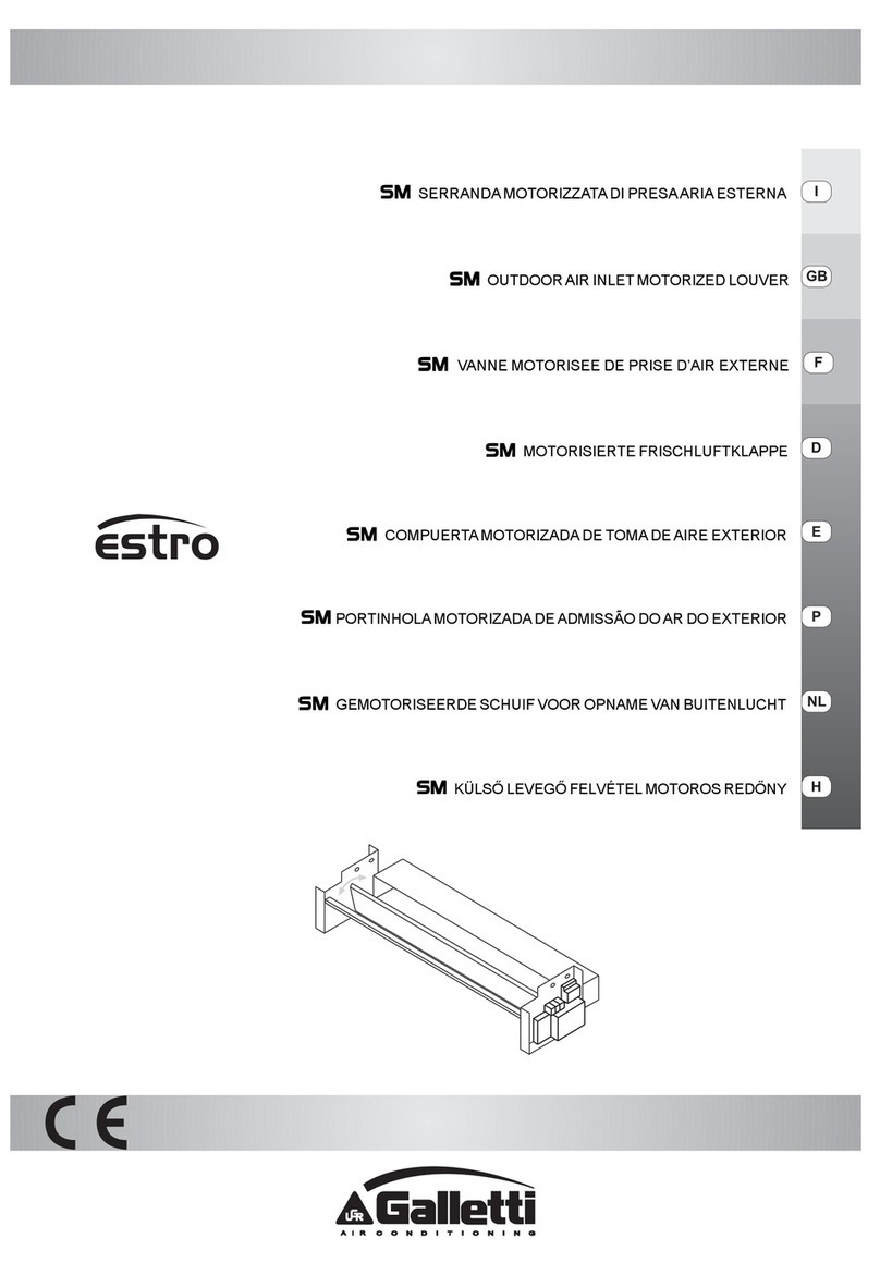 Galletti Estro SML manual