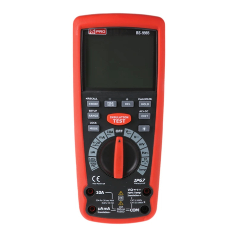 RS PRO RS-9985 User manual