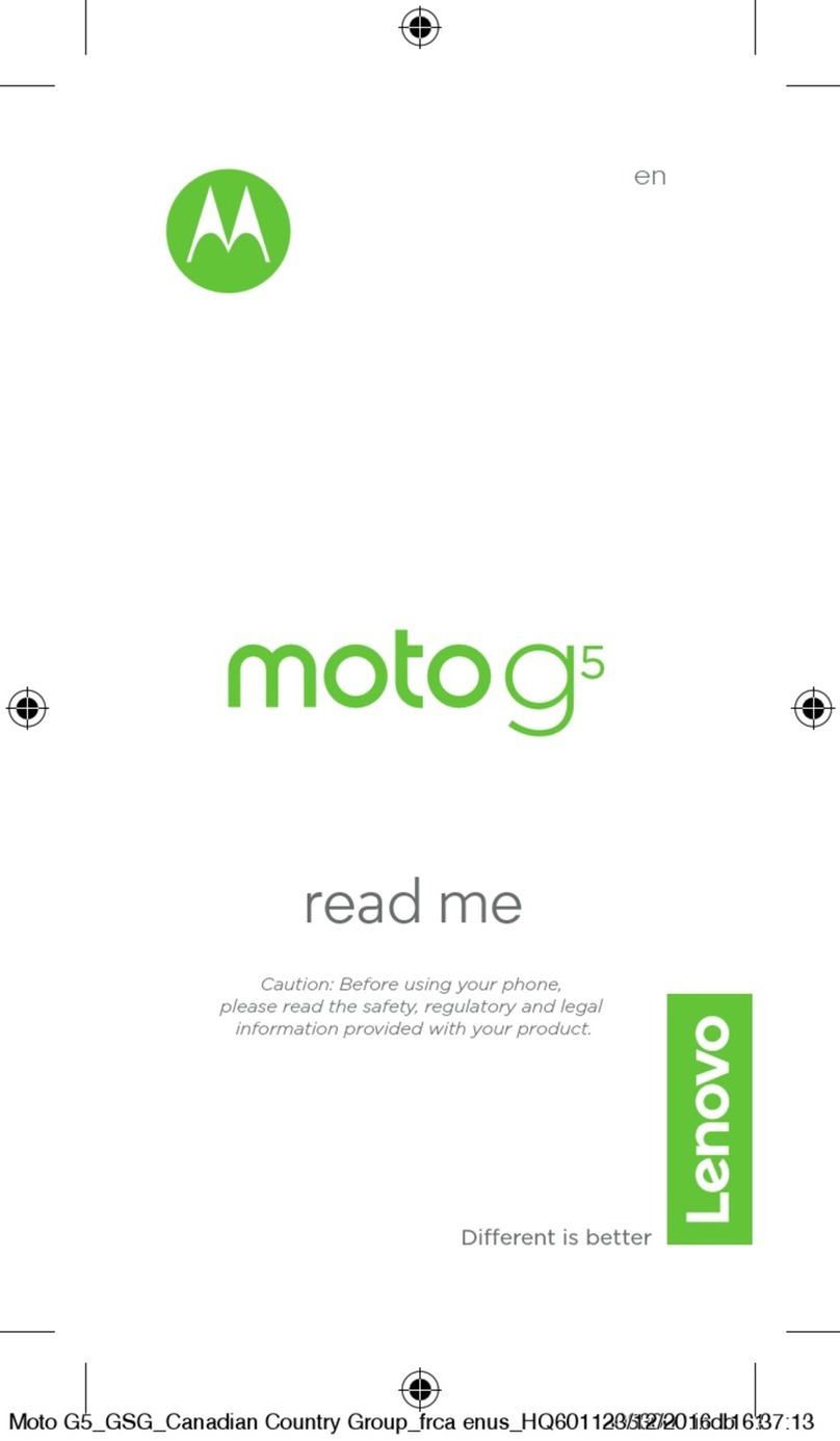 Motorola Moto G5 Instruction sheet