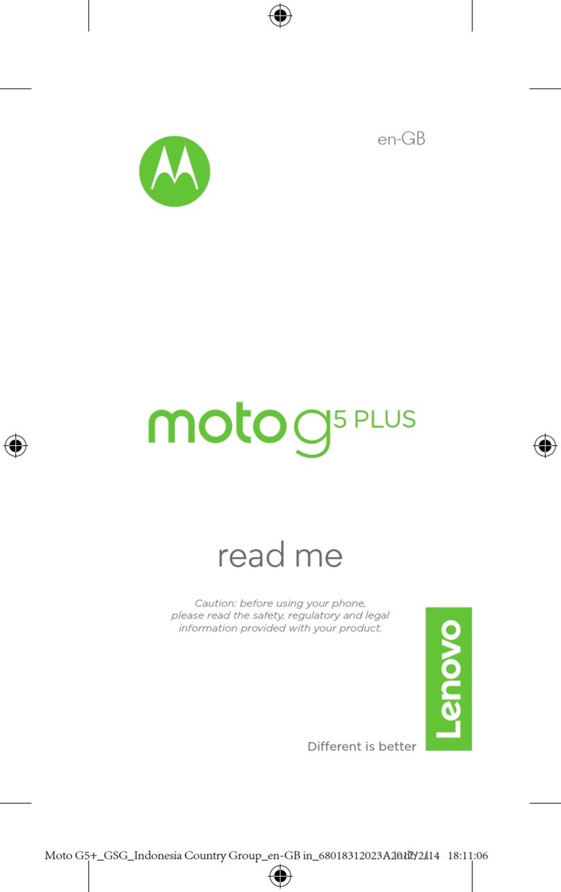 Motorola Moto G5 Plus Instruction sheet