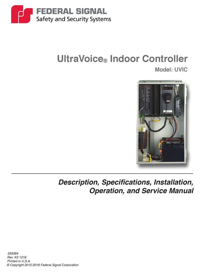 Federal Signal Corporation UltraVoice UVIC User manual