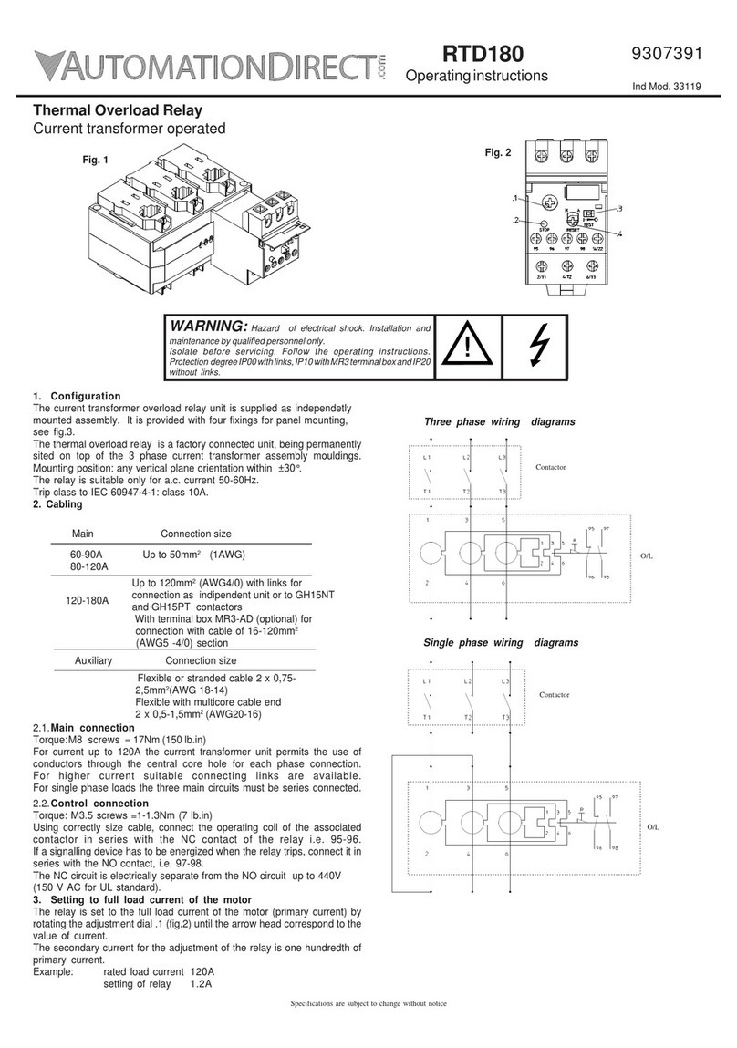 AutomationDirect RTD180 operating instructions