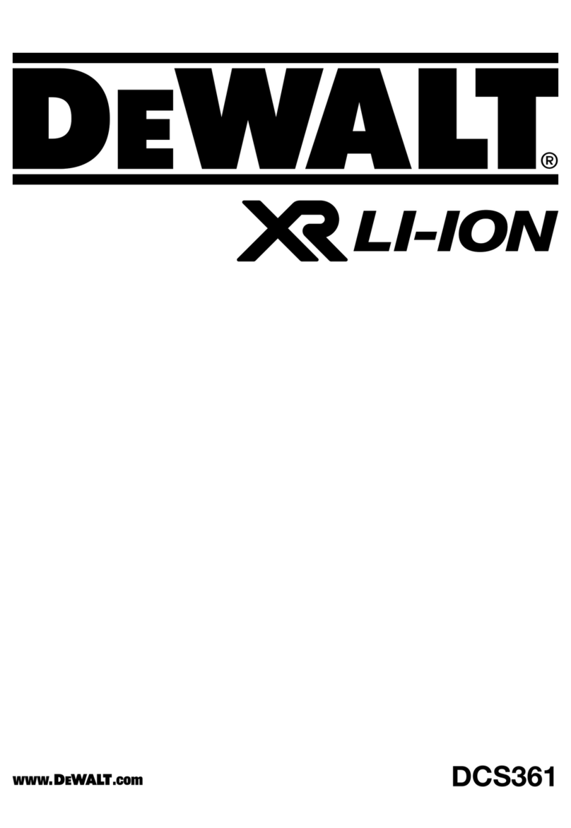 DeWalt DCS361 User manual DeWalt DCS361 User manual