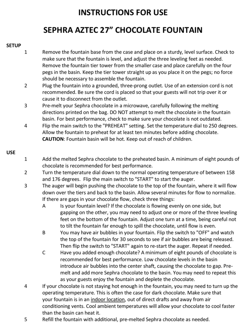 Sephra AZTEC CF27R Instructions for use
