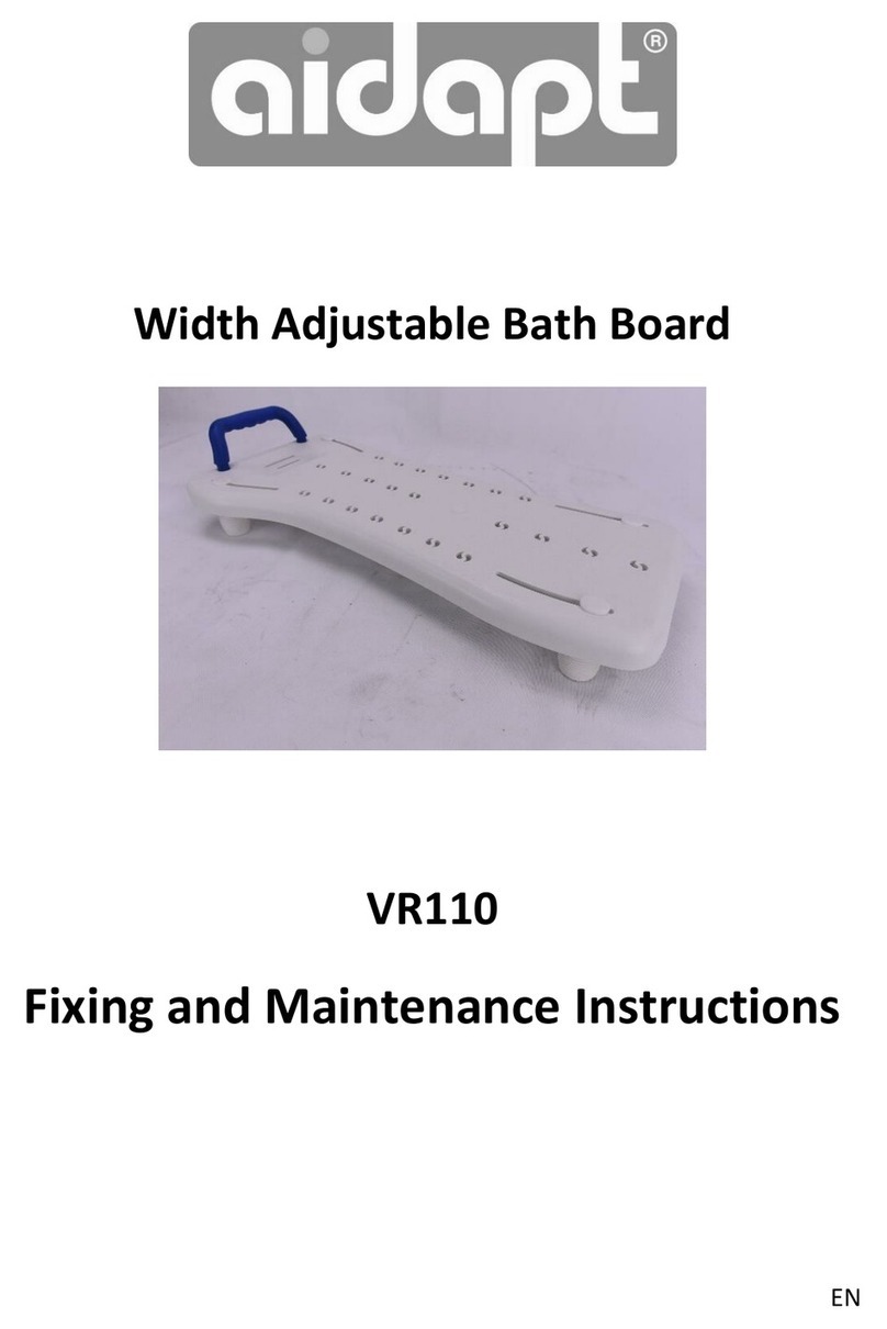 aidapt VR110 Fixing and maintenance instructions aidapt VR110 Fixing and maintenance instructions