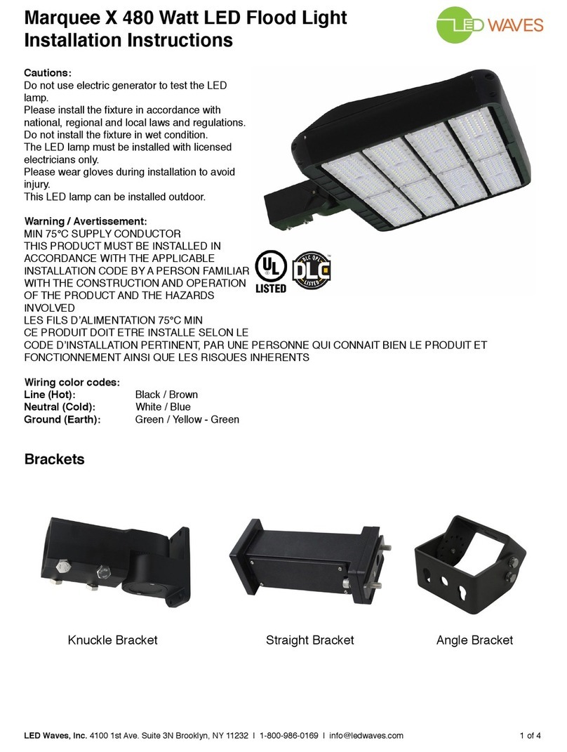 LED Waves Marquee X installation instructions LED Waves Marquee X installation instructions
