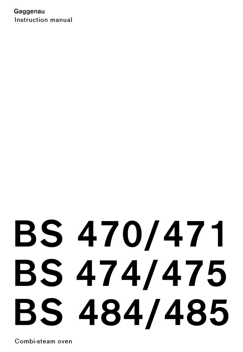 Gaggenau BS 470 instruction manual