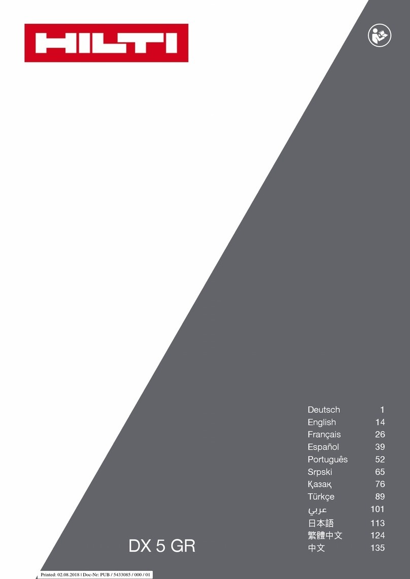 Hilti DX 5 GR User manual