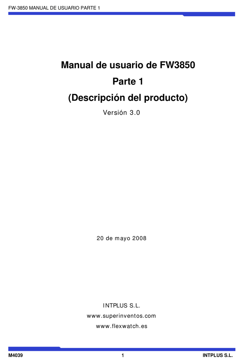 Flexwatch FW 3850 user manual
