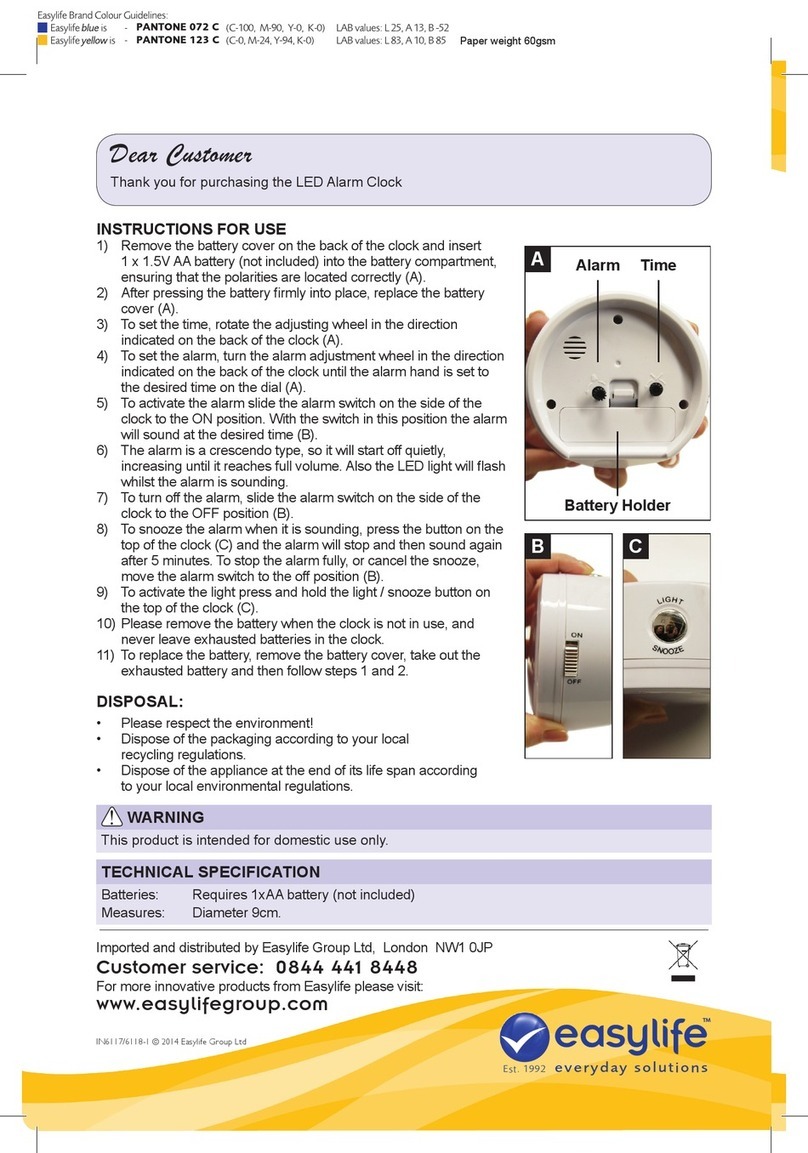 Easylife EL6117 White instruction manual