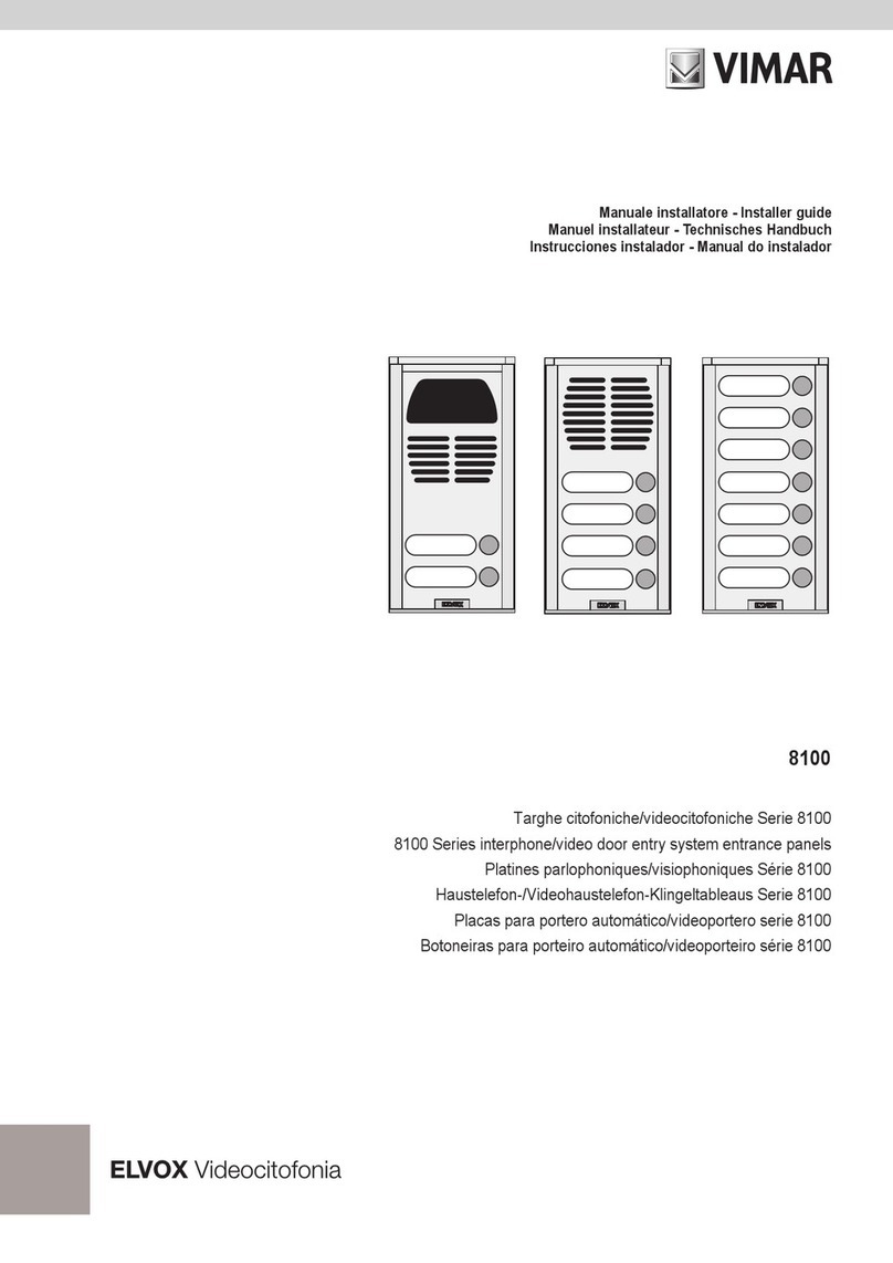 Vimar 8100 Series Assembly instructions