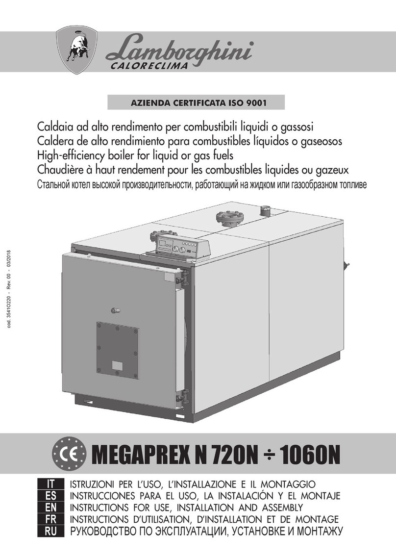 Lamborghini Caloreclima MEGAPREX N 720N Instruction for use, installation and assembly