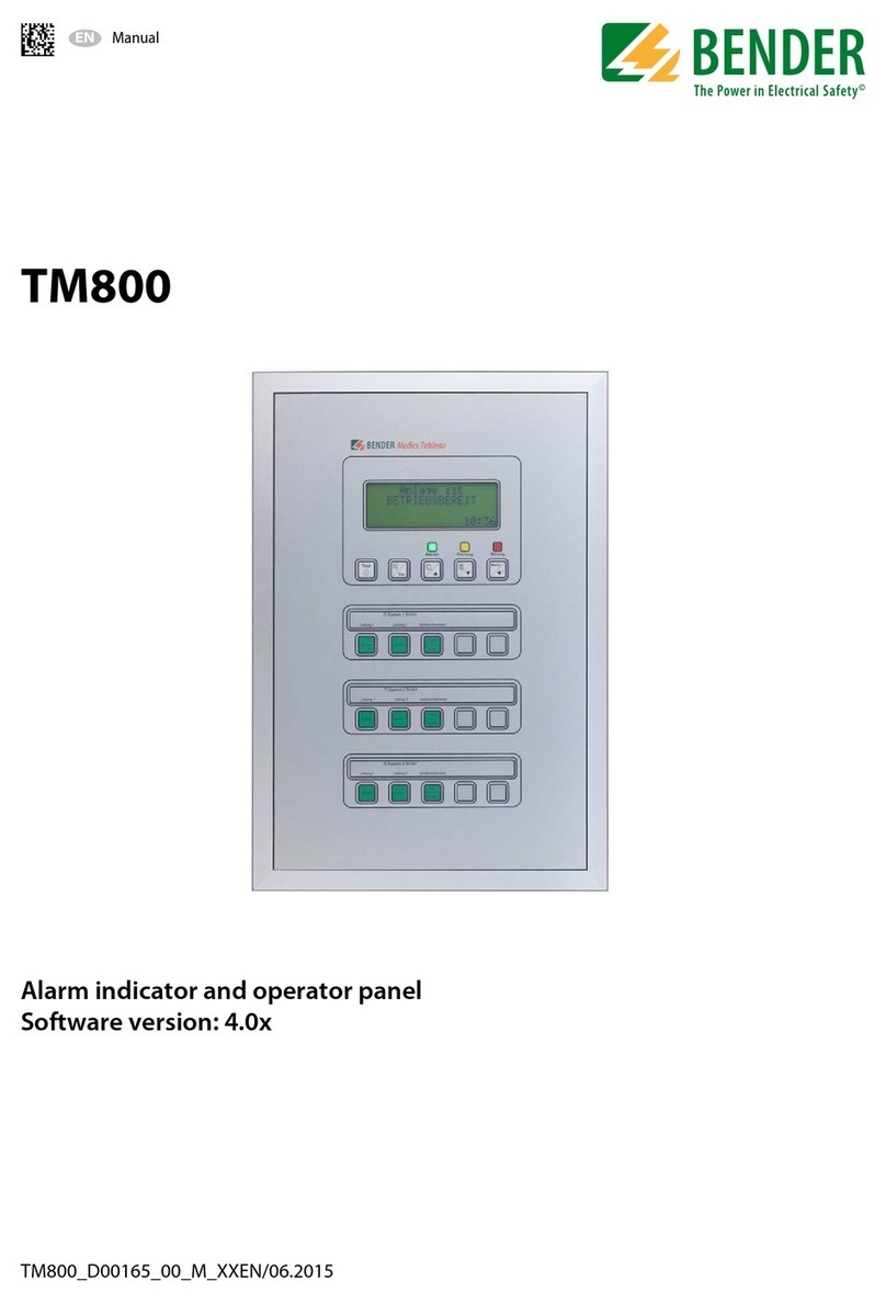 Bender TM800 User manual Bender TM800 User manual