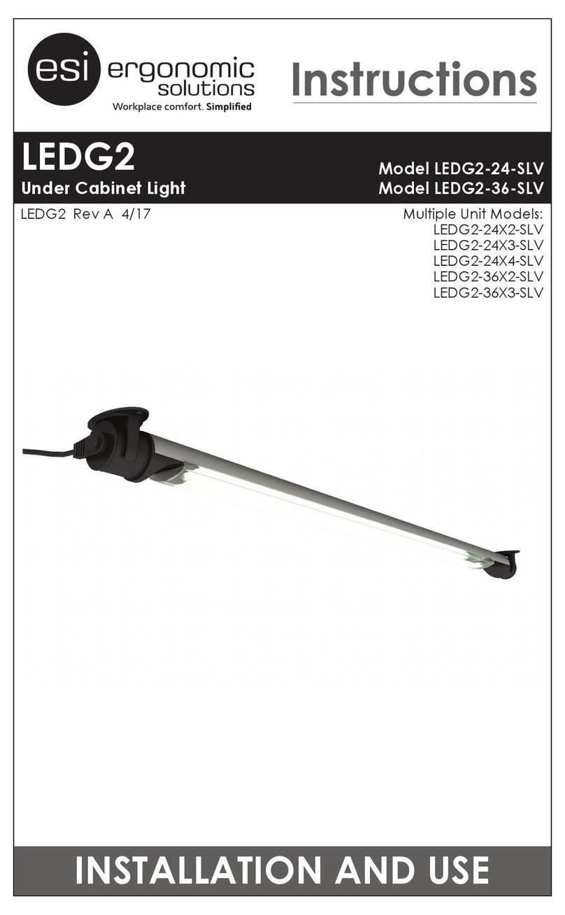 ESI LEDG2 Series Installation and use