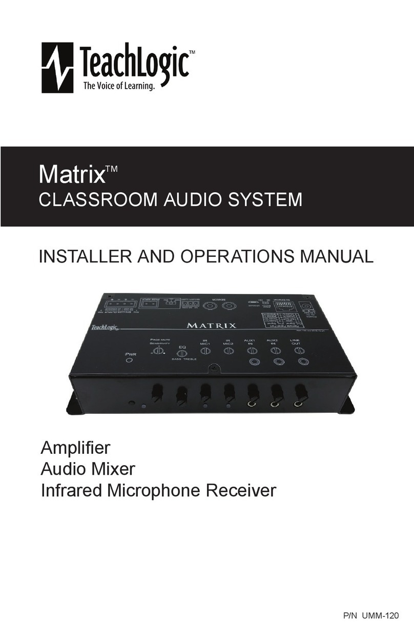 TeachLogic Matrix IMA-120 Installer and Operation Manual