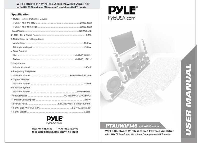 Pyle PTAUWIFI46 user manual