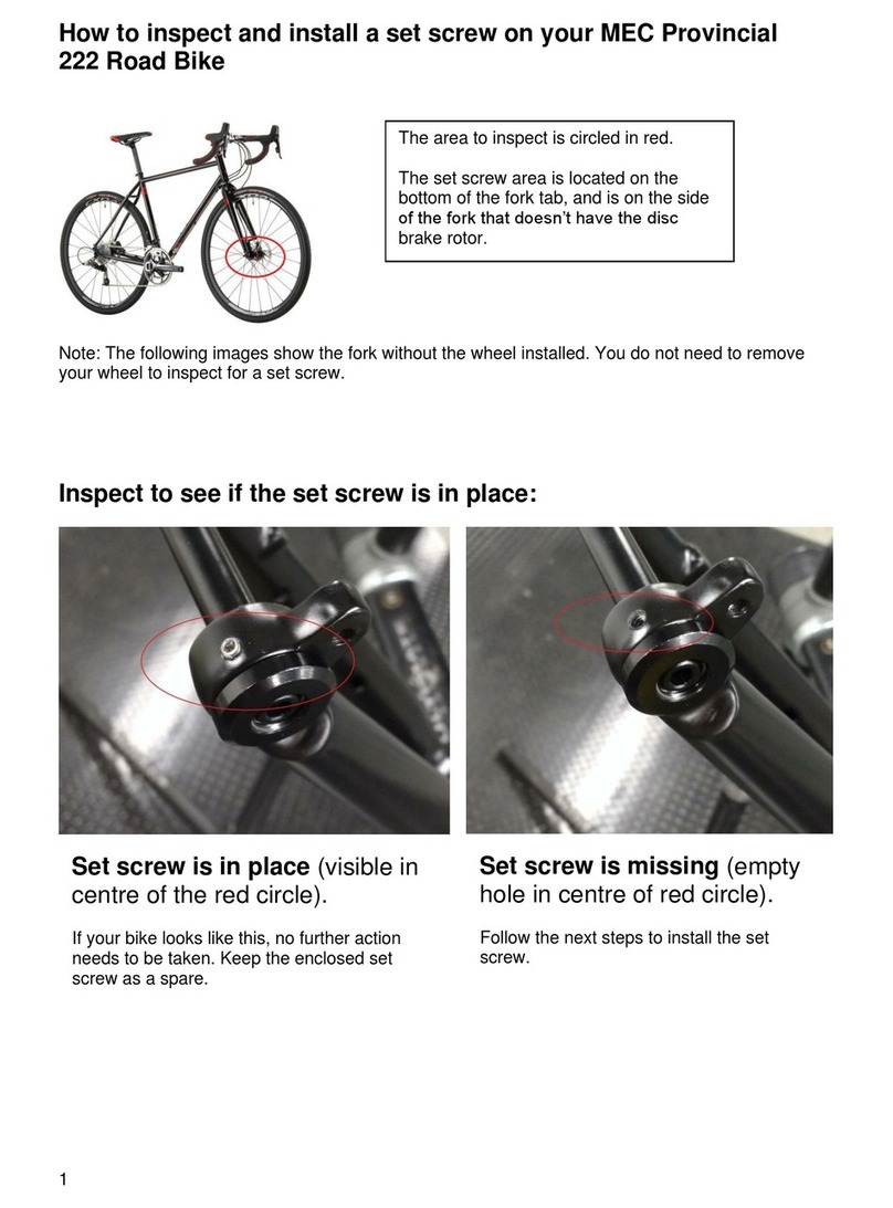 Mec Provincial 222 Inspection and Installation Instructions