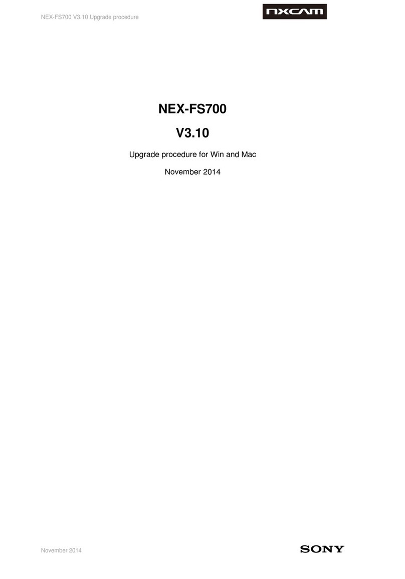 Sony NXCAM NEX-FS700 Manual
