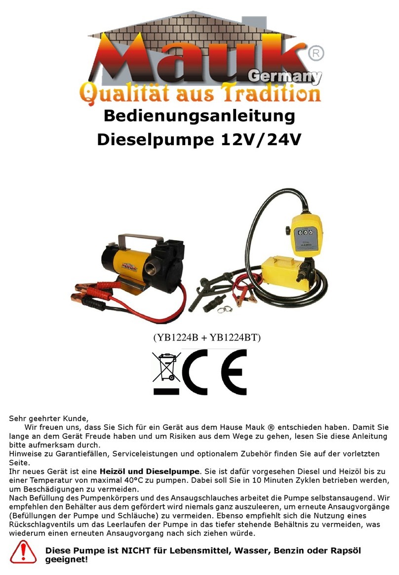 Mauk YB1224B instruction manual