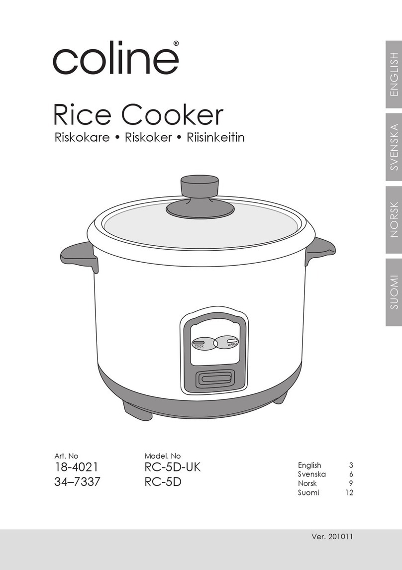 Coline RC-5D-UK instruction manual