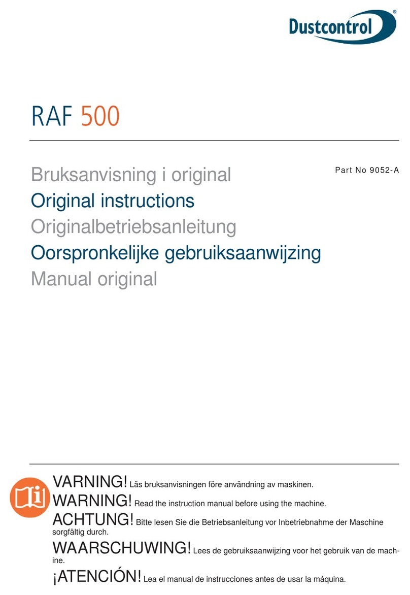 Dustcontrol RAF 500 Original instructions