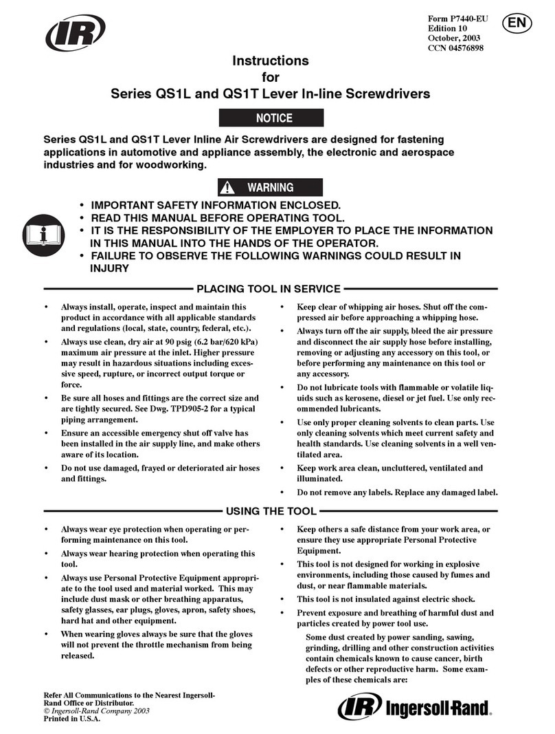 Ingersoll-Rand QS1L Series instructions