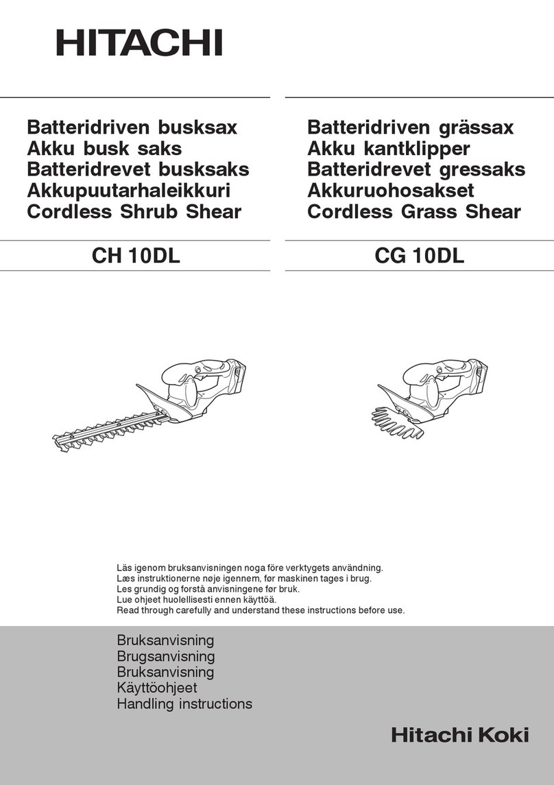 Hitachi CG 10DL Handling instructions