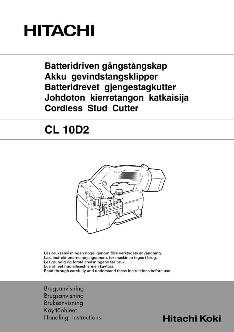 Hitachi CL 10D2 Handling instructions