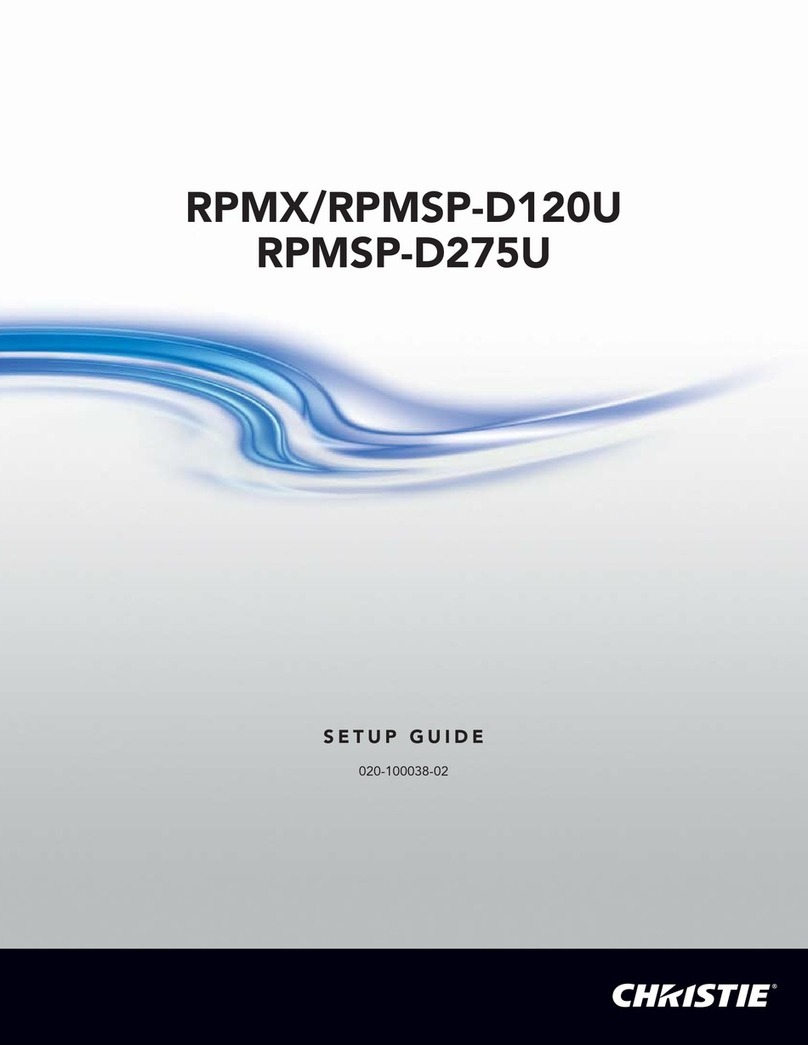 Christie RPMX-D120U User manual