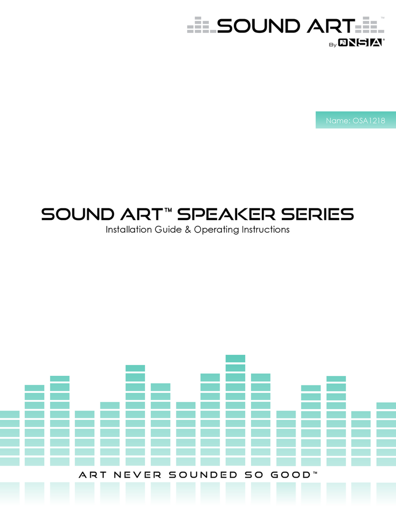 ONSIA Sound Art Series Operating instructions