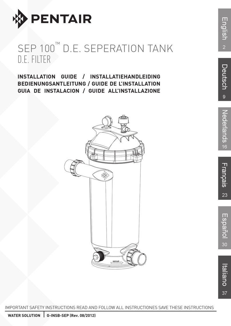 Pentair SEP 100 installation guide