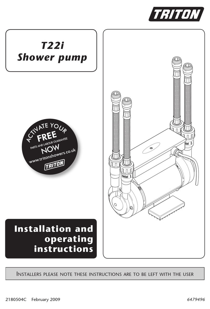 Triton T22i Installation and operating instructions