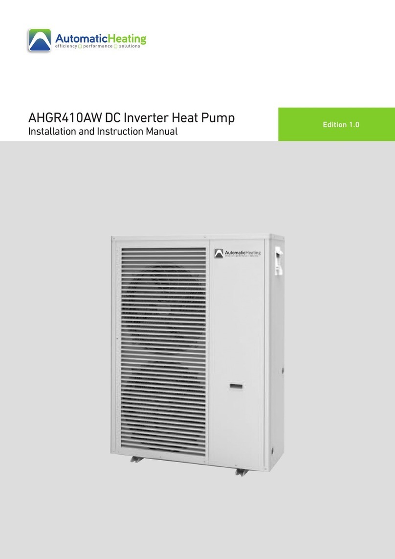 Automatic Heating AHGR410AW Series Installation and instruction manual Automatic Heating AHGR410AW Series Installation and instruction manual