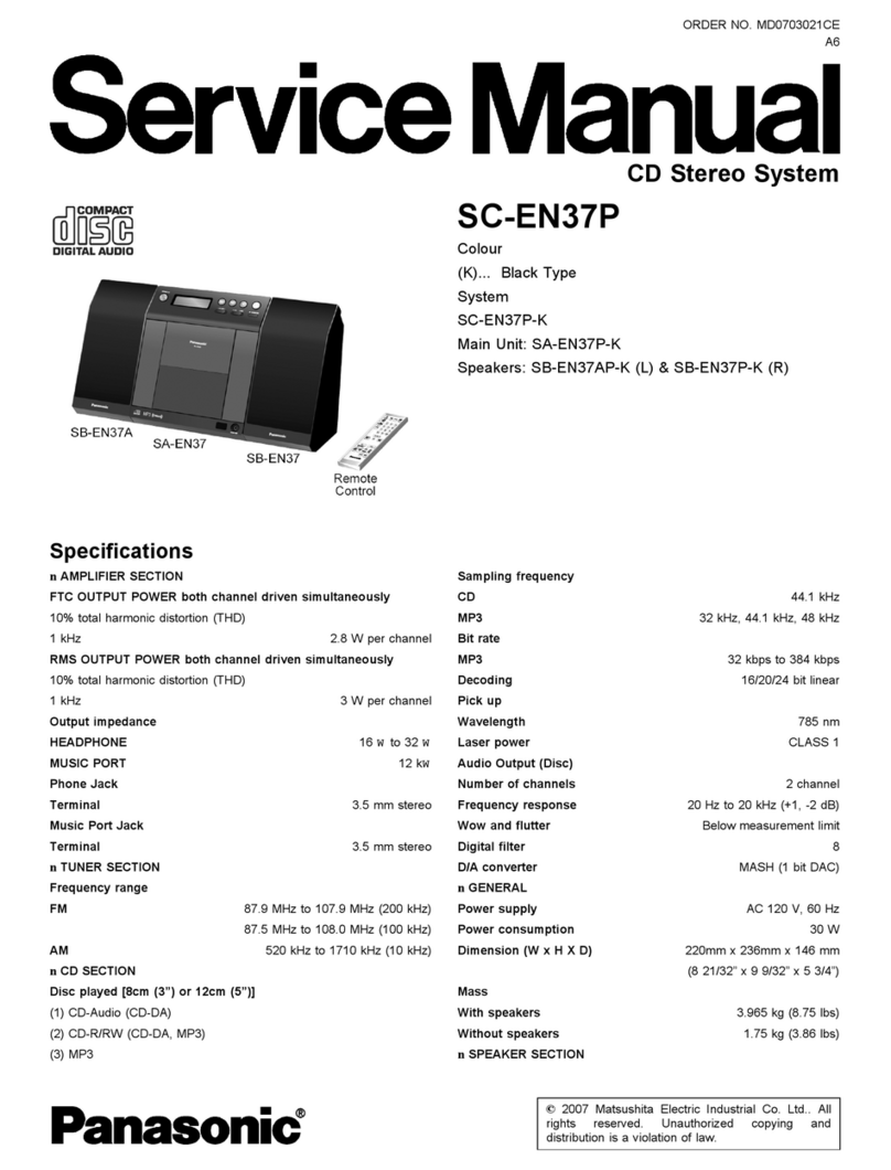 Panasonic SC-EN37P Service manual