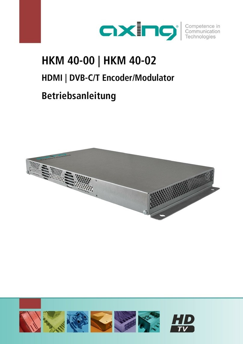 axing HKM 40-02 Operation instructions