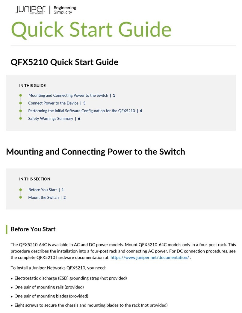 Juniper QFX5210 User manual