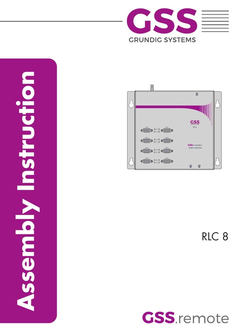 GSS GSS.remote RLC 8 Assembly instruction