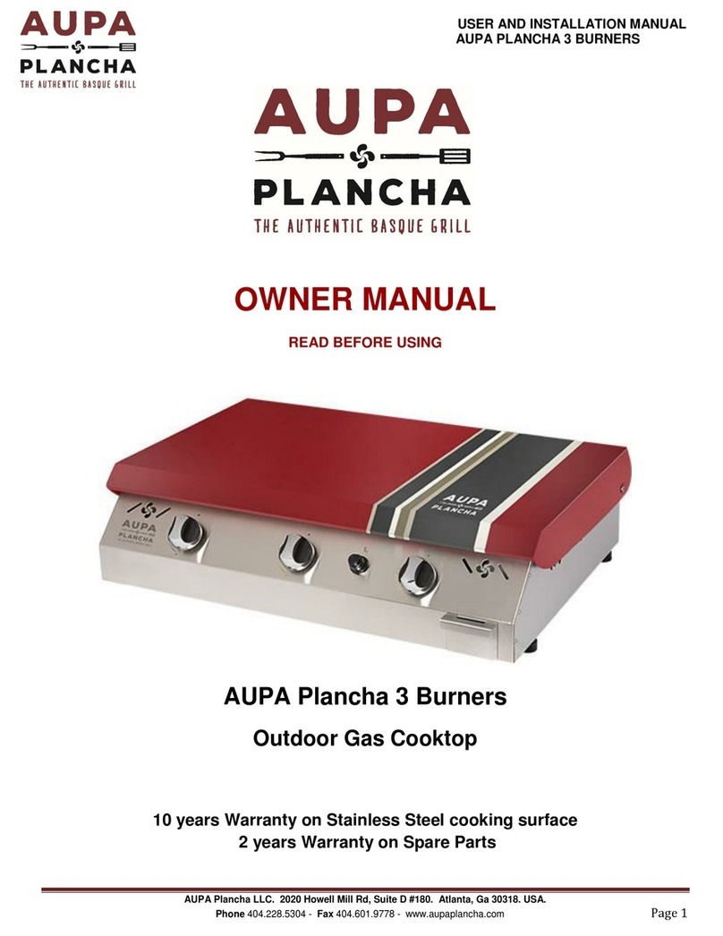AUPA Plancha AP-3BURN User manual