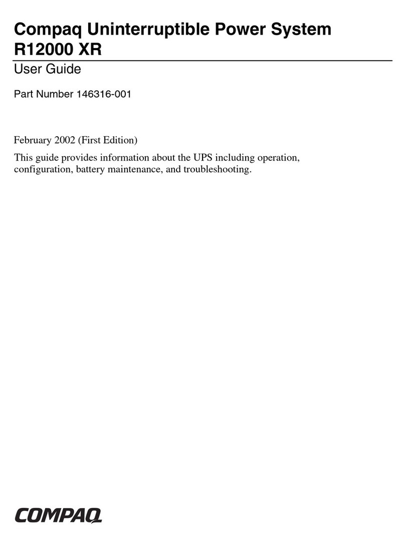 Compaq R12000 XR User manual
