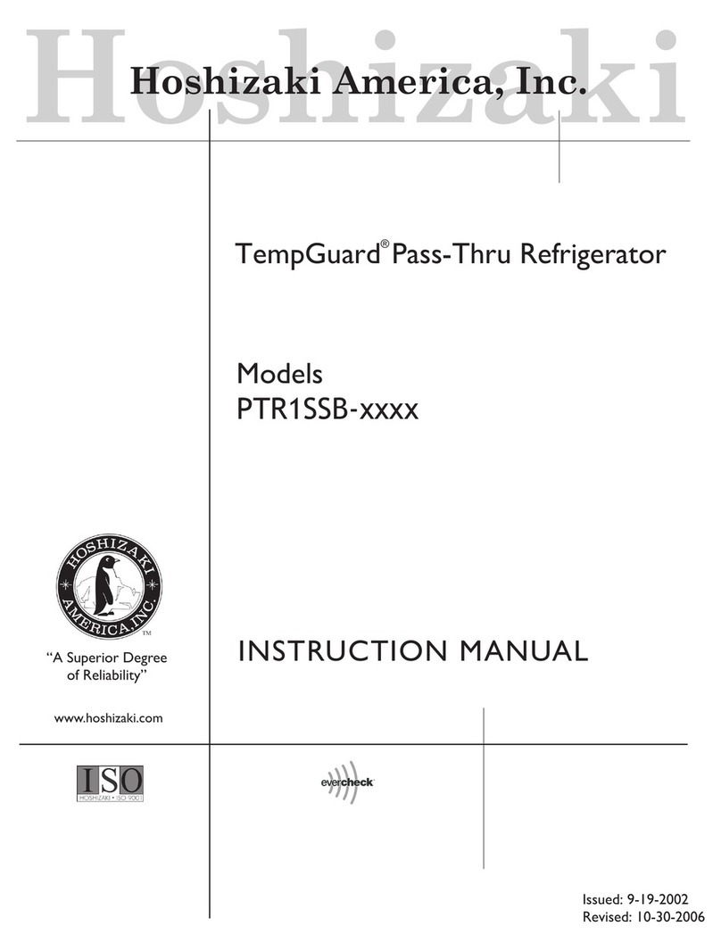 Hoshizaki TempGuard PTR1SSB Series User manual