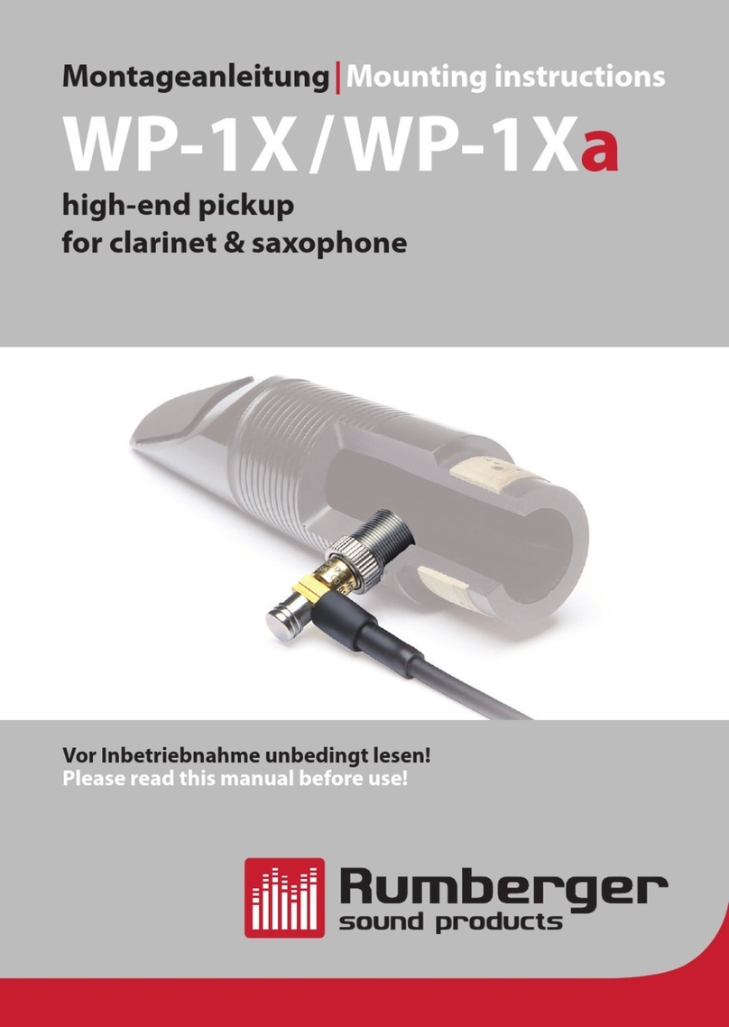 Rumberger WP-1X Mounting instructions