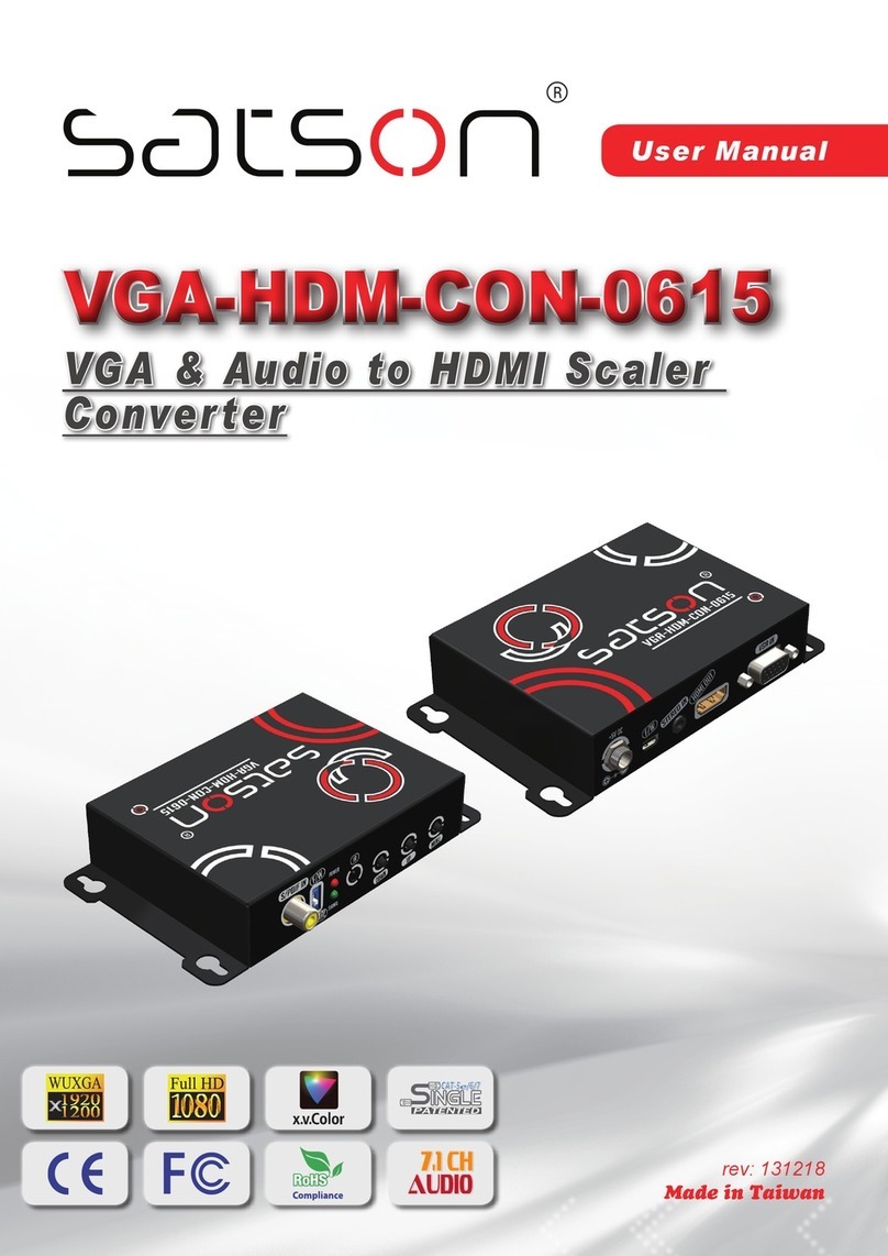 Satson VGA-HDM-CON-0615 user manual
