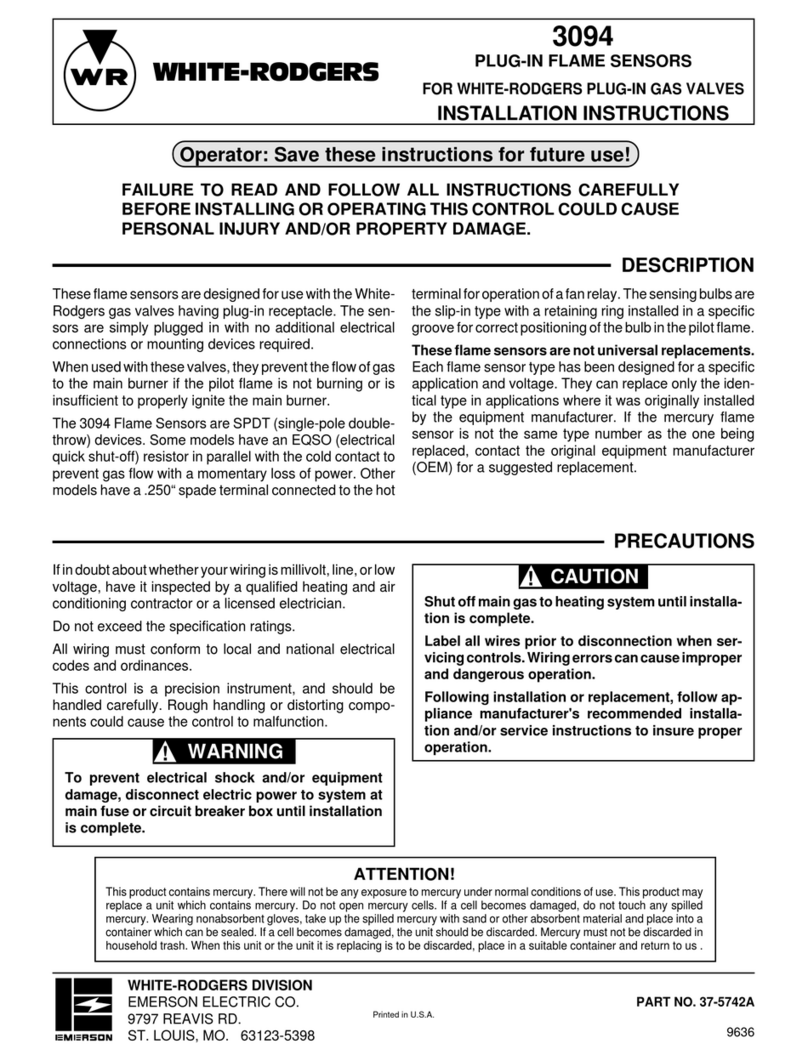 White Rodgers 3094 User manual