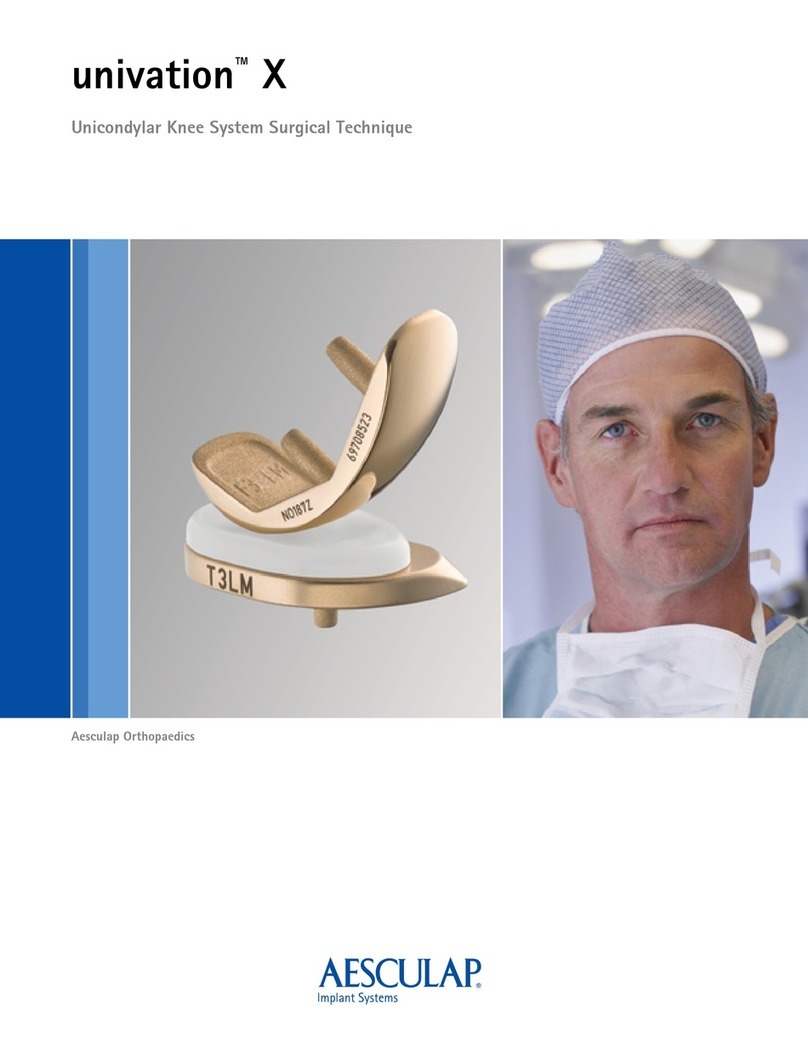 Aesculap Univation X SURGICAL TECHNIQUE