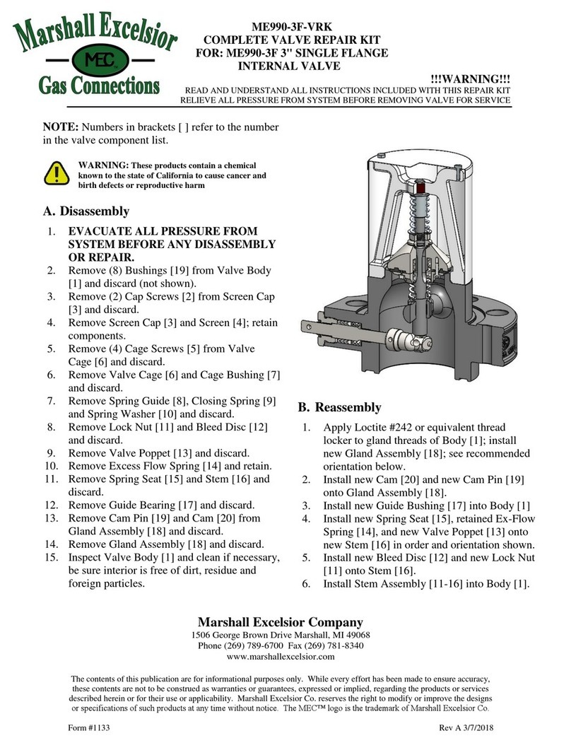 Marshall Excelsior ME990-3F-VRK quick start guide