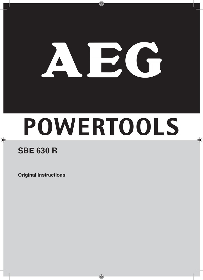 AEG Powertools SBE 630 R Original instructions