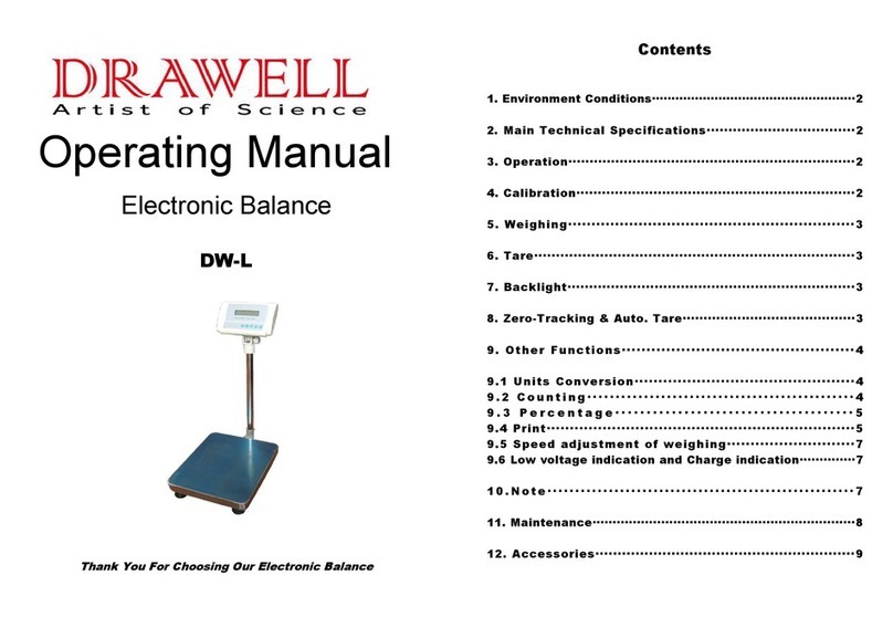 Drawell DW-L operating manual